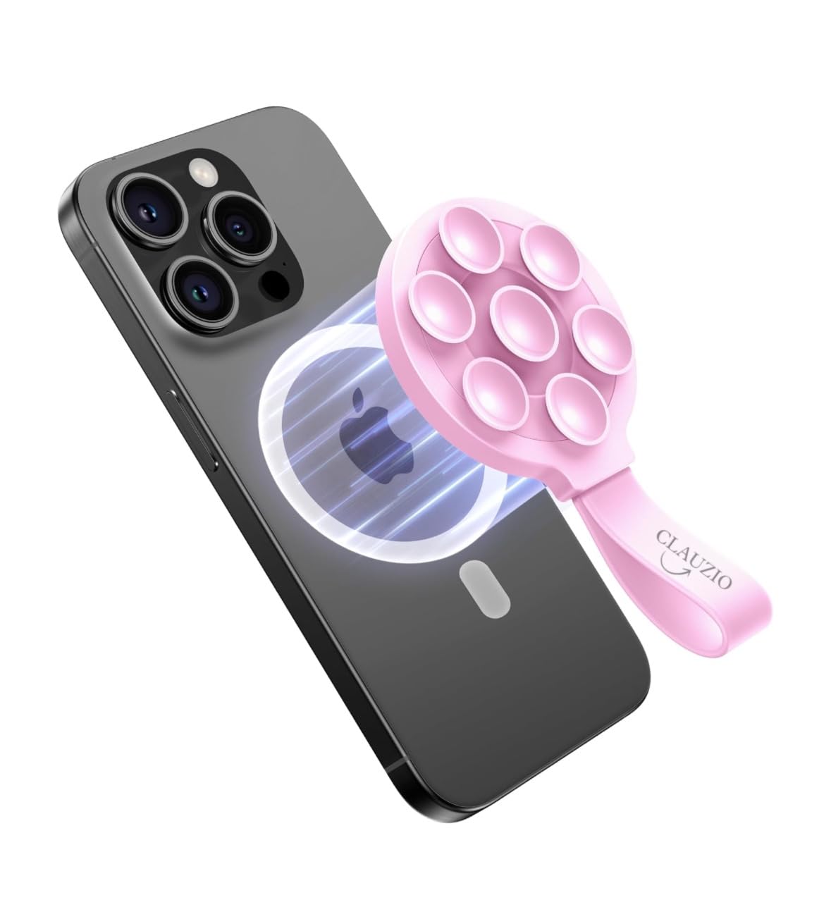 2026 Silicone Magnetic Suction Smartphone Holder 360° Reinforced 96LBS Ultra Suction Cup Mount for Mag-Safe Cellphone Holders for Car Gym Mirror Mount for iPhone & Android (Stand 360)