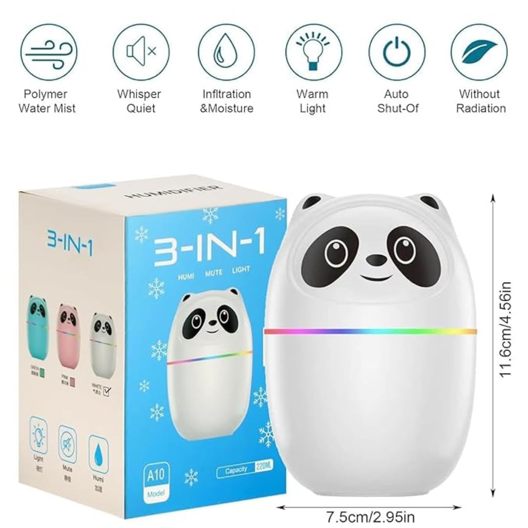 300ml Essential Oil Diffuser & Humidifier – Ultrasonic Cool Mist with Quiet Operation, LED Lights – Aromatherapy Air Freshener for Home, Office, Car(Colours May Vary)