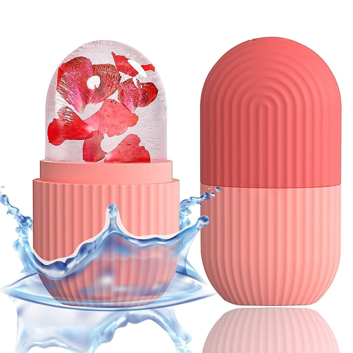 Ice Face Bowl for Skin Tightening & Glow + Free Hook | Silicone Ice Facial Bowl with Ice Tray | Reduce Puffiness, Acne & Dark Circles | Face Ice Bath at Home